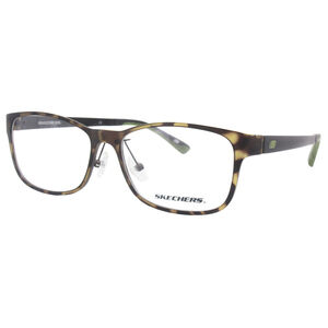 NWT SKECHERS SE3152 055 53 L82 Dark Olive / Clear Eyeglasses